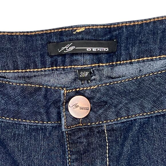 A3 Denim Capris Womens Plus Size 26W Constructed Waist High Rise Cropped Jeans - Picture 8 of 14